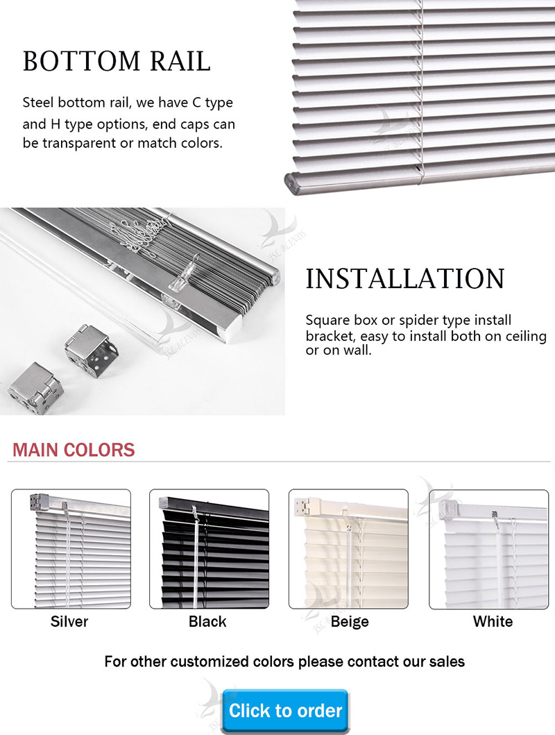 25MM venetian blinds rail